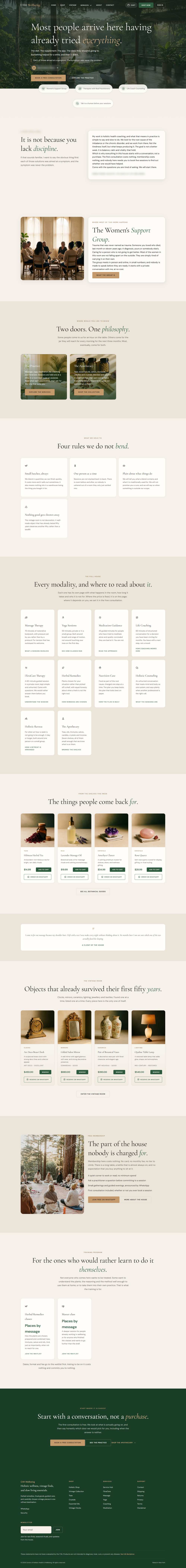 CHH Wellbeing website